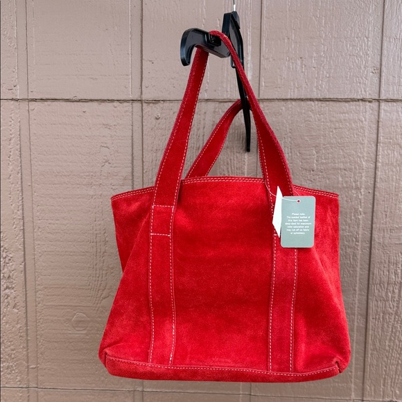 Handbags - Banana Republic NWT Red Suede Tote Bag